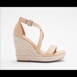 Express Cross Cross Wedge Sandal